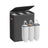 Laundry Basket Triple Compartment Laundry Hamper - Polyester Fabric and Plastic - Cappuccino Beige