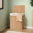 Bamboo Laundry Hamper - Natural - Two-Section with Detachable Liner and Handles