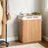 Bamboo Laundry Hamper - Natural - Two-Section with Detachable Liner and Handles