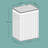 Bamboo Laundry Hamper - Natural - Two-Section with Detachable Liner and Handles