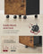 Rolling Filing Cabinet - Wood - Rustic Brown - Lockable with 2 Drawers and Adjustable Hanging Rails