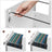 Lockable File Cabinet - Wood - White - 2 Drawers with Wheels and Adjustable Hanging Rails