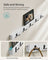 Coat Rack and Shoe Bench Set - Bamboo - Cloud White - Multifunctional with 5 Double Hooks and 3-Tier Storage