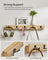 Wall-Mounted Coat Rack - Metal - Natural Beige - 5 Double Hooks and Shelf