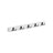 Wall-Mounted Coat Rack - Metal - Cloud White - 5 Double Hooks with Shelf