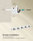 Wall-Mounted Coat Rack - Metal - Cloud White - 5 Double Hooks with Shelf