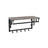 Wall-Mounted Coat Rack - Metal - Greige and Black - Durable and Easy to Install