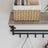 Wall-Mounted Coat Rack - Metal - Greige and Black - Durable and Easy to Install