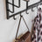 Wall-Mounted Coat Rack - Metal - Greige and Black - Durable and Easy to Install
