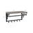 Wall-Mounted Coat Rack - Metal - Greige and Black - Durable and Easy to Install