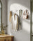 Set of Egg-Shaped Wall Hooks - Holds up to 5 kg - Metal - Pearl White