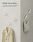 Set of Egg-Shaped Wall Hooks - Holds up to 5 kg - Metal - Pearl White