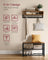 Coat Rack and Shoe Bench Set - Wood - Rustic Brown - Multifunctional Hallway Furniture with 2-Tier Shoe Rack and Dot Coat Hooks