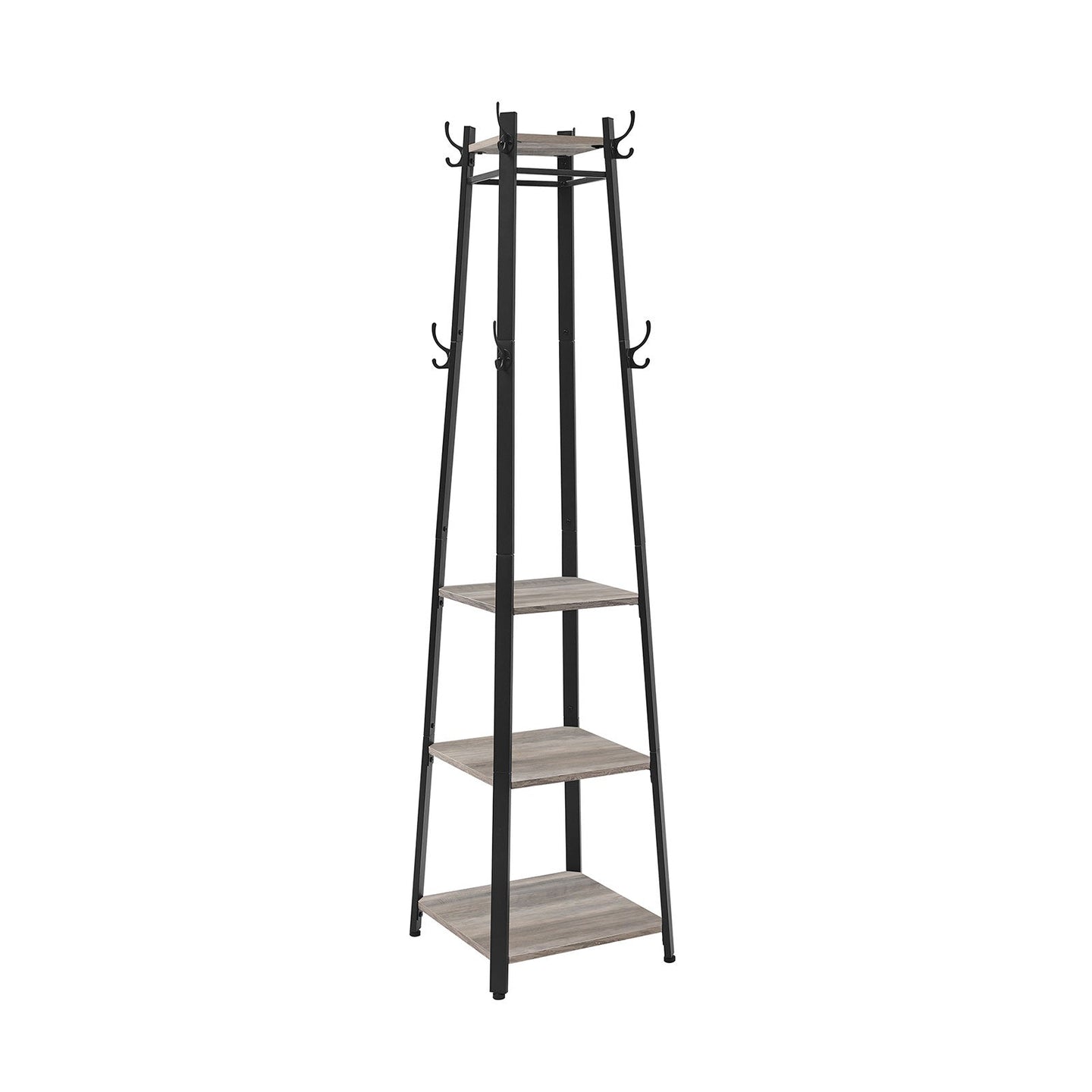 Coat Stand - Metal - Rustic Brown