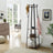 Coat Stand - Steel - Greige and Black - 3 Shelves with Hooks for Scarves