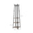 Coat Stand - Steel - Greige and Black - 3 Shelves with Hooks for Scarves