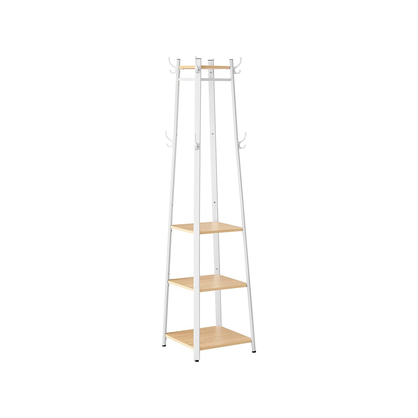 Coat Stand - Steel - Greige and Black - Sturdy Design for Everyday Use