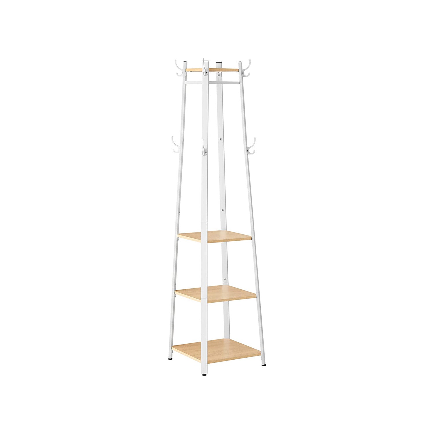 Coat Stand - Steel - Greige and Black - Sturdy Design for Everyday Use