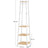 Coat Stand - Steel - Greige and Black - Sturdy Design for Everyday Use