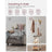 Coat Stand - Steel - Greige and Black - Sturdy Design for Everyday Use