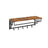 Wall-Mounted Coat Rack - Metal - Industrial Grey - Includes Storage Shelf and 5 Removable Hooks