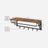 Wall-Mounted Coat Rack - Metal - Industrial Grey - Includes Storage Shelf and 5 Removable Hooks