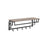 Wall-Mounted Coat Rack - 5 Hooks and Shelf - Wood - Greige and Black - Study and Reliable Design