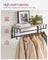 Wall-Mounted Coat Rack - 5 Hooks and Shelf - Wood - Greige and Black - Study and Reliable Design