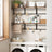 Coat Rack - 8 Hooks with Shelf - Wood - Rustic Brown and Black
