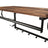 Coat Rack Shelf - Wood - Rustic Brown and Black - Wall Mounted with 5 Hooks and Hanging Rail