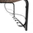 Coat Rack Shelf - Wood - Rustic Brown and Black - Wall Mounted with 5 Hooks and Hanging Rail