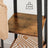 Coat Stand - Metal - Rustic Brown