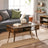 Coffee Table - Wood - Rustic Brown - Storage Drawer and Open Compartment