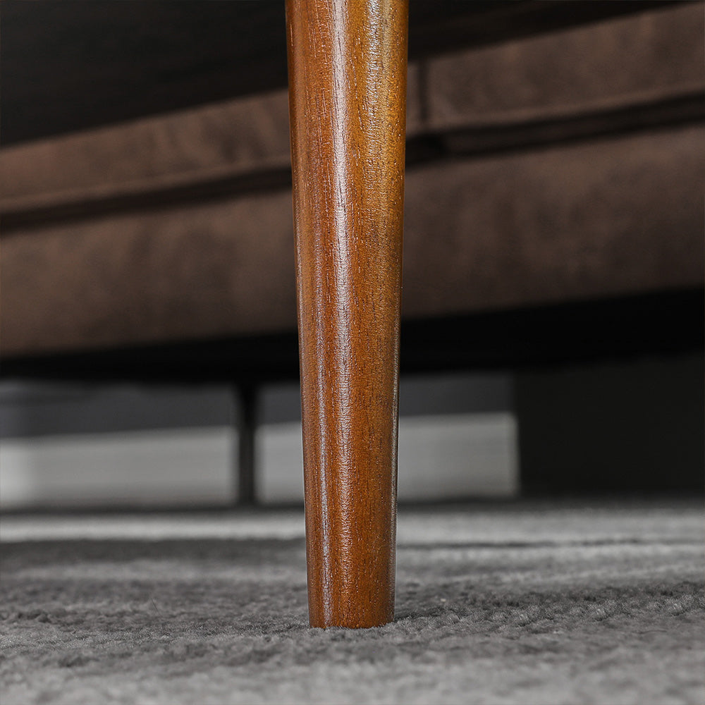 Coffee Table - Wood - Rustic Brown - Storage Drawer and Open Compartment