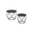 Set of 2 Round Coffee Tables - Steel - Charcoal Grey - Robust Design for Living Room and Bedroom