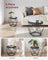 Set of 2 Round Coffee Tables - Steel - Charcoal Grey - Robust Design for Living Room and Bedroom