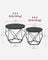Set of 2 Round Coffee Tables - Steel - Charcoal Grey - Robust Design for Living Room and Bedroom