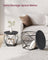 Set of 2 Round Coffee Tables - Steel - Charcoal Grey - Robust Design for Living Room and Bedroom