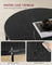 Round Coffee Table - Faux Marble - Black - Compact and Convenient Size