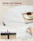 Round Coffee Table - Faux Marble - White and Ink Black