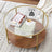 Round Coffee Table - 2-Tier Design - Tempered Glass - Hazelnut Brown and Gold
