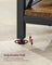 Lift-Top Coffee Table - Wood - Brown - Open and Hidden Storage with X-Shaped Bars