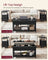 Lift-Top Coffee Table - MDF - Charcoal Gray and Black - Open and Hidden Storage