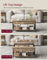 Lift-Top Coffee Table - Wood - Natural Finish - Open and Hidden Storage with X-Shaped Design