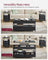 Lift Top Coffee Table - Engineered Wood - Charcoal Grey - With Storage Drawers and Hidden Compartments