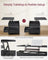 Lift Top Coffee Table - Engineered Wood - Charcoal Grey - With Storage Drawers and Hidden Compartments