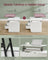 Lift Top Coffee Table - Wood - Snow White - With 2 Drawers and Hidden Compartments