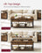 Lift-Top Coffee Table - Wood - Natural Finish - Open and Hidden Storage with X-Shaped Design