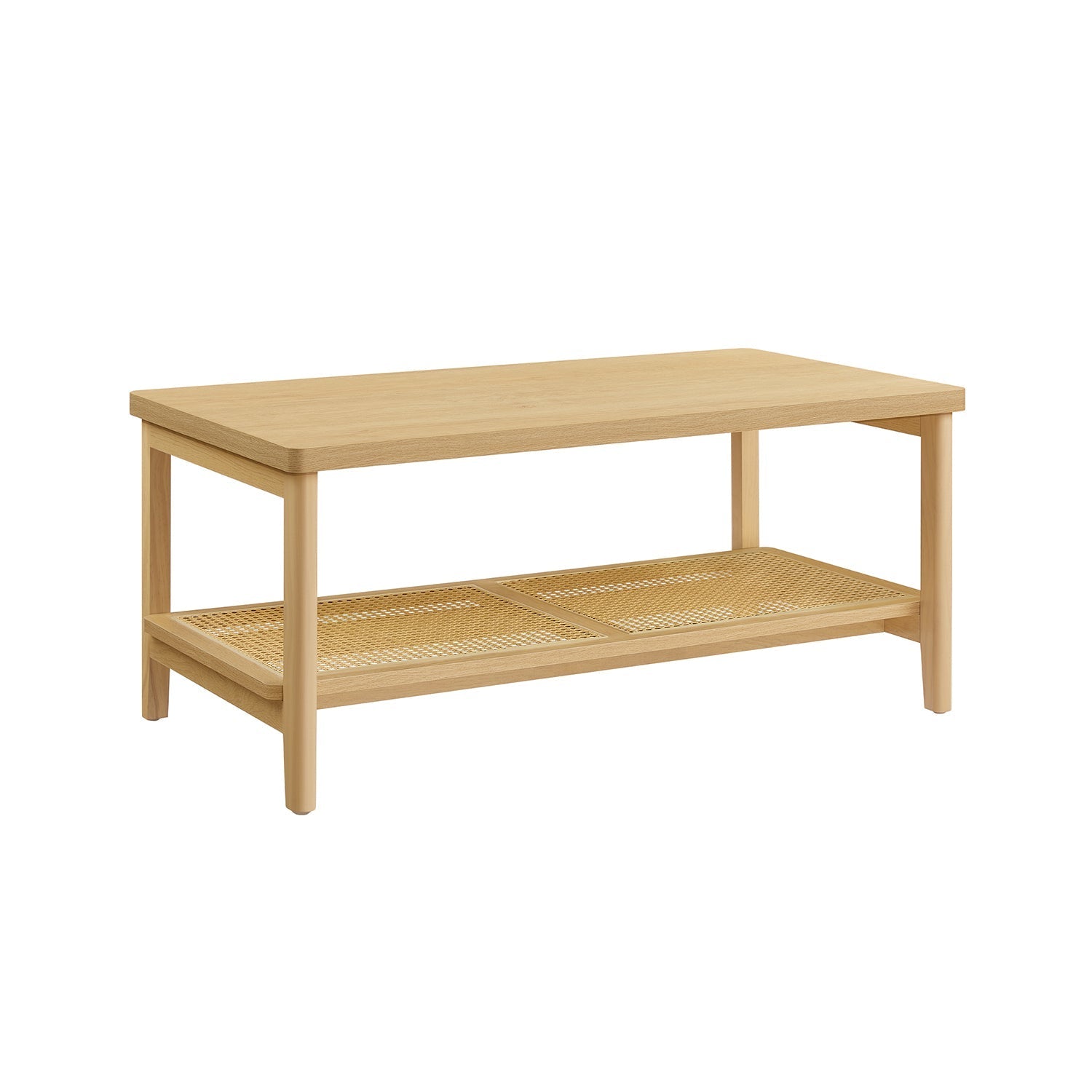 2-Tier Coffee Table - Oak - Beige