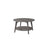 Round Coffee Table - Engineered Wood - Misty Grey - 2-Tier with Storage